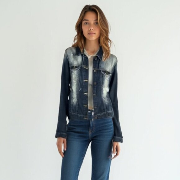 ❤️ Liquid X denim women jacket L - Picture 1 of 11